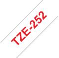 Compatible Brother TZE-252 Rojo / Blanco TZ-252