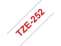 Compatible Brother TZE-252 Rojo / Blanco TZ-252