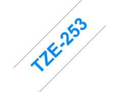 Compatible Brother TZE-253 Azul / Blanco TZ-253