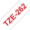 Compatible Brother TZE-262 Rojo / Blanco TZ-262