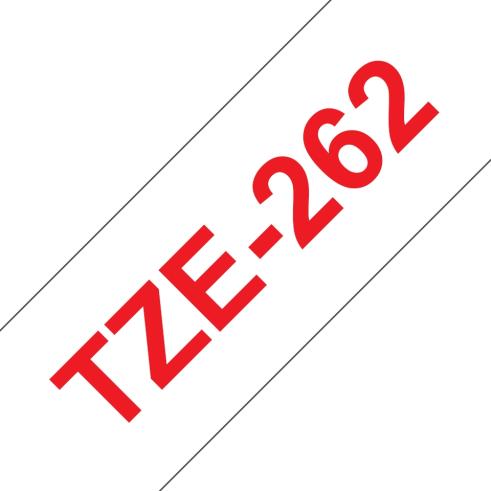 Compatible Brother TZE-262 Rojo / Blanco TZ-262
