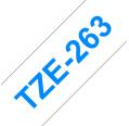 Compatible Brother TZE-263 Azul / Blanco TZ-263