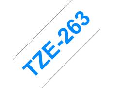Compatible Brother TZE-263 Azul / Blanco TZ-263
