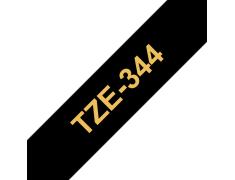Compatible Brother TZE-344 Dorado / Negro TZ-344