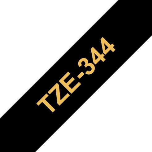Compatible Brother TZE-344 Dorado / Negro TZ-344