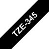 Compatible Brother TZE-345 Blanco / Negro TZ-345