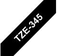 Compatible Brother TZE-345 Blanco / Negro TZ-345
