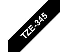 Compatible Brother TZE-345 Blanco / Negro TZ-345