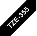 Compatible Brother TZE-355 Blanco  / Negro TZ-355