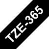 Compatible Brother TZE-365 Blanco / Negro TZ-365