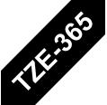 Compatible Brother TZE-365 Blanco / Negro TZ-365