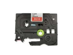 Compatible BROTHER TZE-435 Blanco / Rojo TZ-435