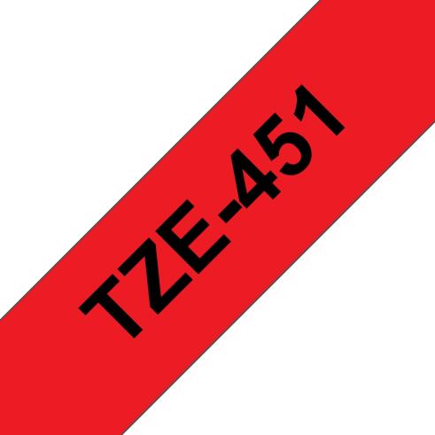 Compatible Brother TZE-451 Negro / Rojo TZ-451
