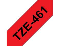 Compatible Brother TZE-461 Negro / Rojo TZ-461