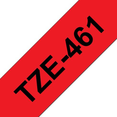 Compatible Brother TZE-461 Negro / Rojo TZ-461