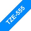 Compatible Brother TZE-555 Blanco / Azul TZ-555