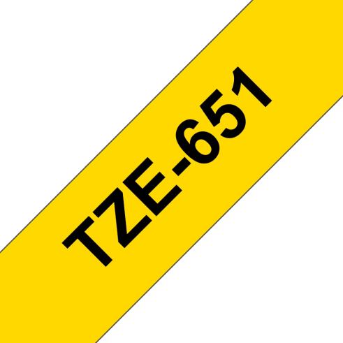 Compatible Brother TZE-651 Negro / Amarillo TZ-651
