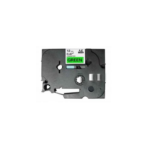 Compatible BROTHER TZE-731 Negro / Verde TZ-731