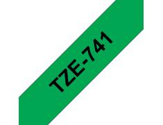 Compatible Brother TZE-741 Negro / Verde TZ-741