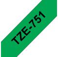 Compatible Brother TZE-751 Negro / Verde TZ-751