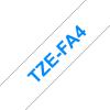 Compatible Brother TZE FA4 Azul / Blanco