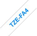 Compatible Brother TZE FA4 Azul / Blanco