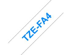 Compatible Brother TZE FA4 Azul / Blanco
