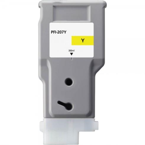Compatible Canon PFI 207 Amarillo Pigmentado