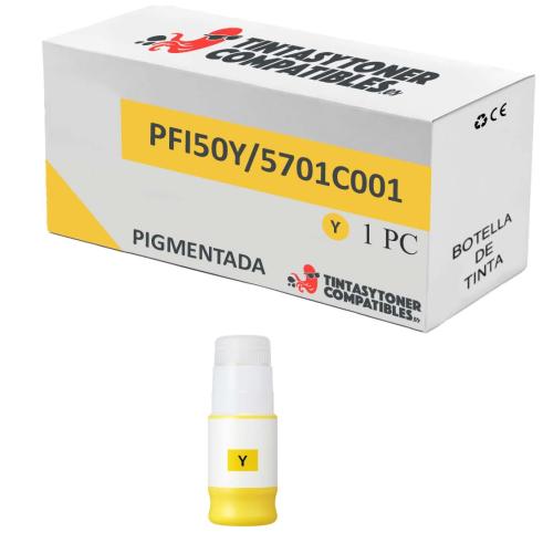 Compatible Canon PFI050 Amarillo Botella de Tinta Pigmentada