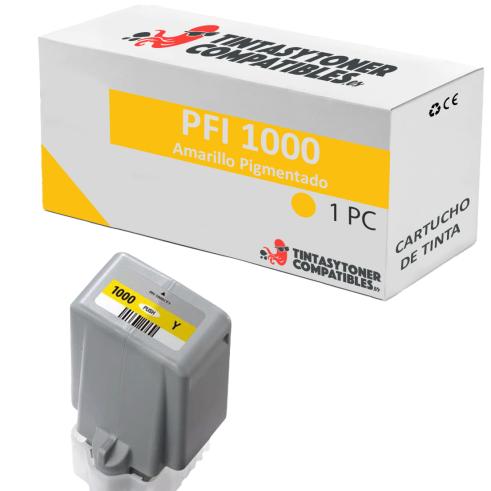 Compatible Canon PFI1000 Amarillo Pigmentado
