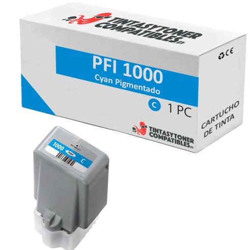 Compatible Canon PFI1000 Cyan Pigmentado