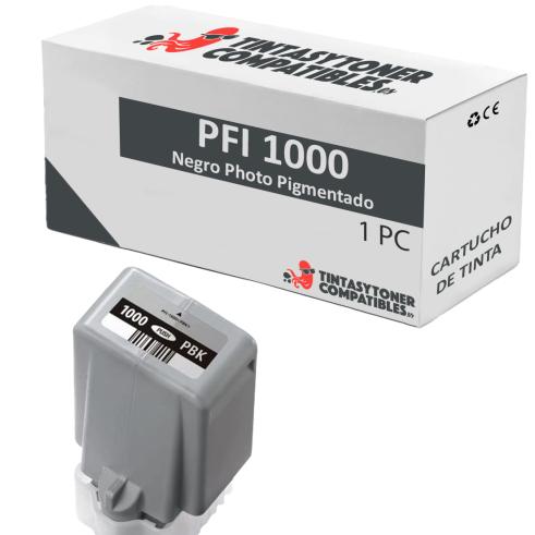 Compatible Canon PFI1000 Negro Photo Pigmentado