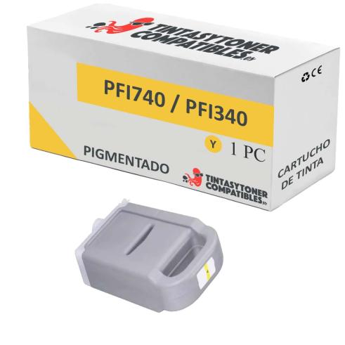 Compatible Canon PFI740/PFI340 Amarillo Pigmentado