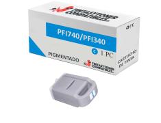 Compatible Canon PFI740/PFI340 Cyan Pigmentado