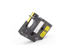 Compatible Dymo 18052 Cinta Tubo Termoretractil Negro / Amarillo