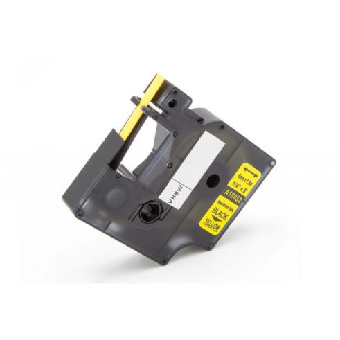 Compatible Dymo 18052 Cinta Tubo Termoretractil Negro / Amarillo