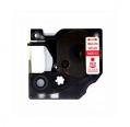 Compatible Dymo D1 45012 Rojo / Transparente