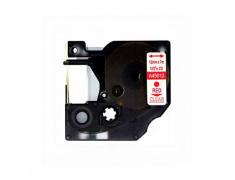 Compatible Dymo D1 45012 Rojo / Transparente