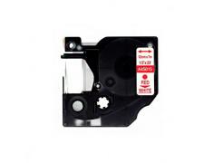 Compatible Dymo D1 45015 Rojo / Blanco