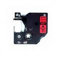 Compatible Dymo D1 45017 Negro / Rojo