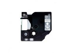 Compatible Dymo D1 45020 Blanco / Transparente