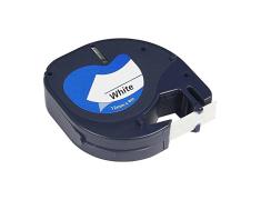 Compatible Dymo LetraTag S0721510 Negro / Blanco