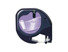 Compatible Dymo LetraTag S0721530 Negro / Transparente
