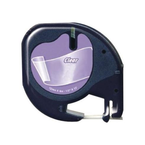 Compatible Dymo LetraTag S0721530 Negro / Transparente