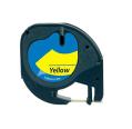 Compatible Dymo LetraTag S0721620 Negro / Amarillo