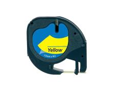 Compatible Dymo LetraTag S0721620 Negro / Amarillo