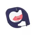 Compatible Dymo LetraTag S0721630 Negro / Rojo