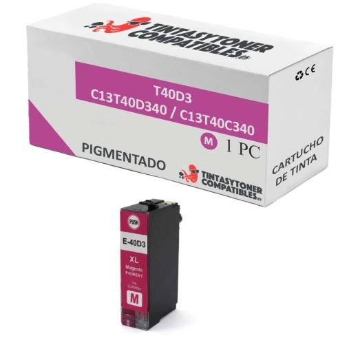 Compatible Epson T40D3 Magenta Pigmentado