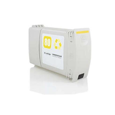 Compatible HP 80 Amarillo Tinta Pigmentada