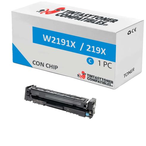 Compatible HP W2191X Cyan